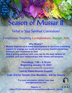 Banner Image for Season of Mussar II